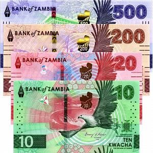 ЗАМБИЯ НАБОР 10-20-200-500 КВАЧА 1