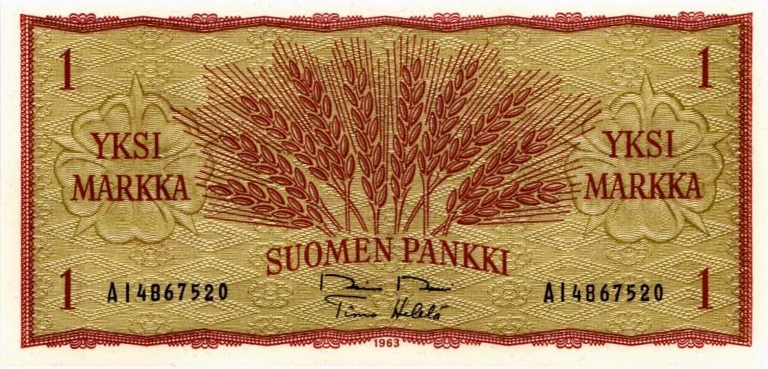 ФИНЛЯНДИЯ 1 МАРКА 1