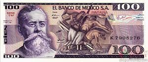 МЕКСИКА 100 ПЕСО (-TM- СЕРИЯ) 1
