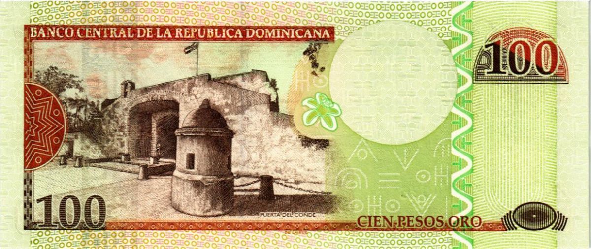 ДОМИНИКАНСКАЯ РЕСПУБЛИКА 100 ПЕСО 2