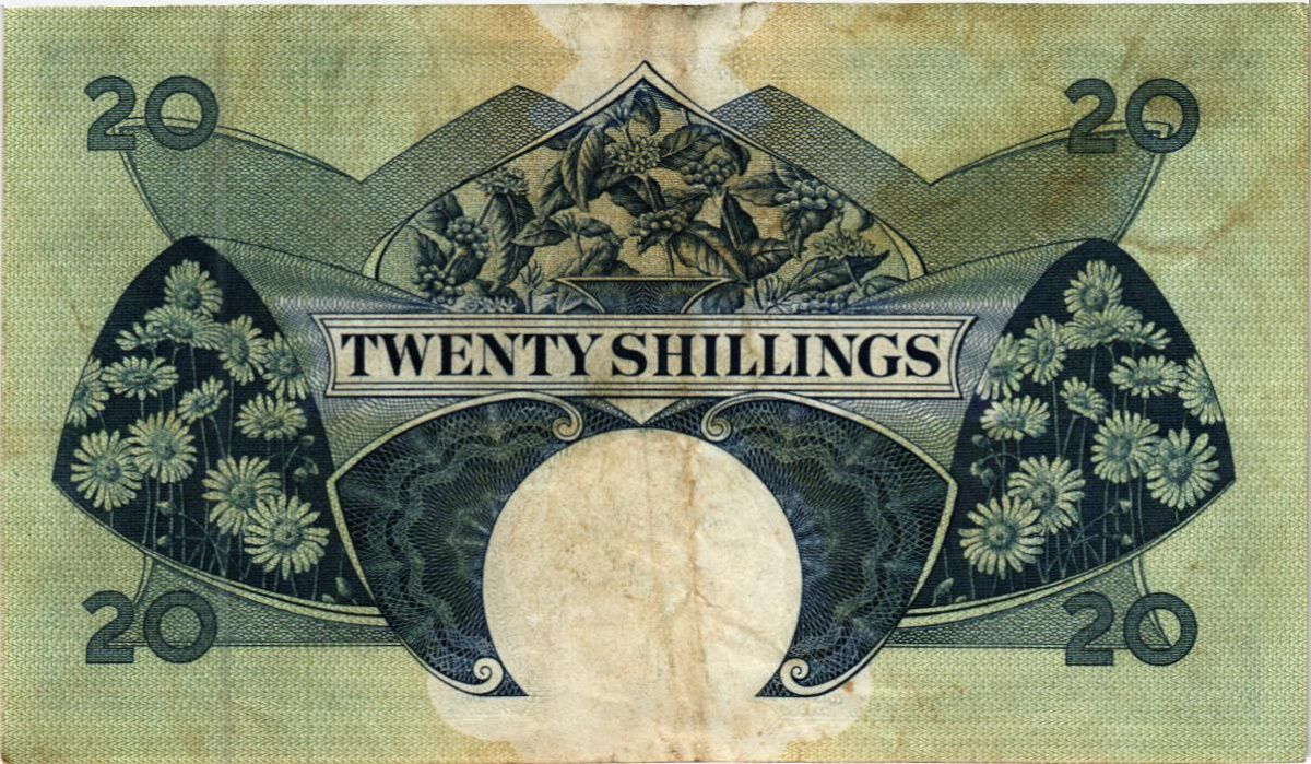 ВОСТОЧНАЯ АФРИКА 20 ШИЛЛИНГОВ 2