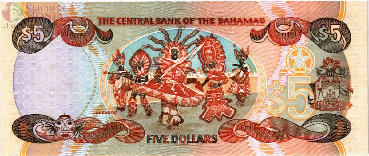 БАГАМСКИЕ ОСТРОВА 5 ДОЛЛАРОВ 2