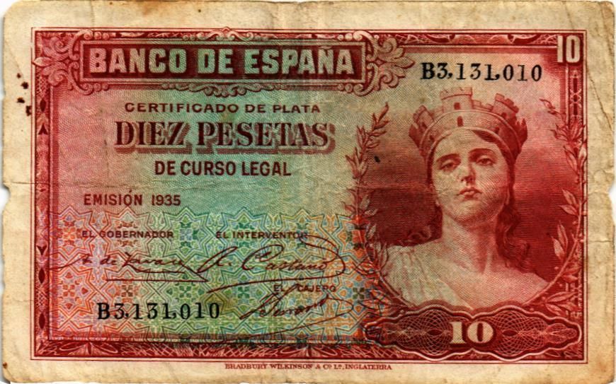 ИСПАНИЯ 10 ПЕСЕТ 1