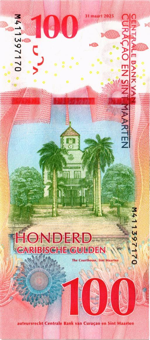 КЮРАСАО И СИНТ-МАРТЕН 100 ГУЛЬДЕНОВ 2