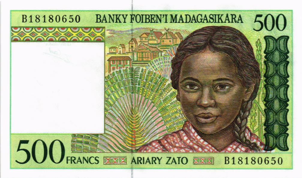 МАДАГАСКАР 500 ФРАНКОВ 1
