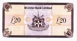 СЕВЕРНАЯ ИРЛАНДИЯ 20 ФУНТОВ (ULSTER BANK) 2