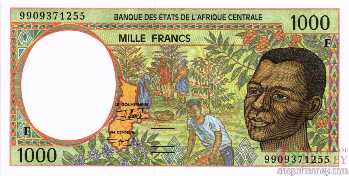 CAS - ЦАР 1000 ФРАНКОВ (F) 1