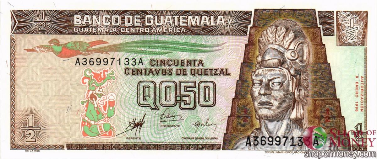 ГВАТЕМАЛА 1/2 КЕТСАЛЬ 1