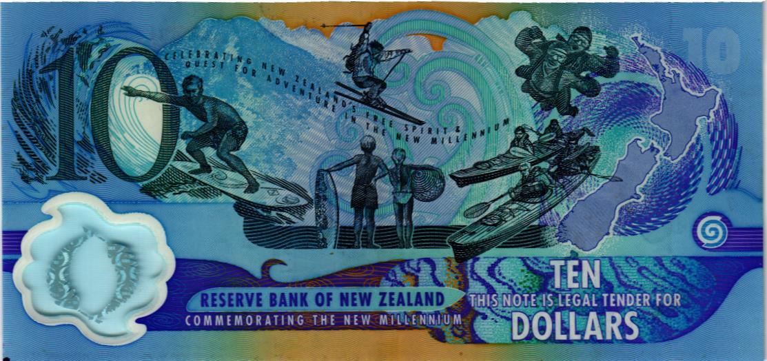 НОВАЯ ЗЕЛАНДИЯ 10 ДОЛЛАРОВ 2