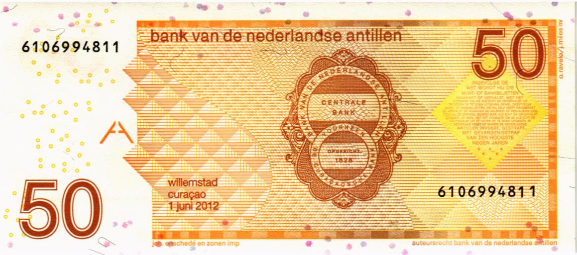 НИДЕРЛАНДСКИЕ АНТИЛЬСКИЕ ОСТРОВА 50 ГУЛЬДЕНОВ 2
