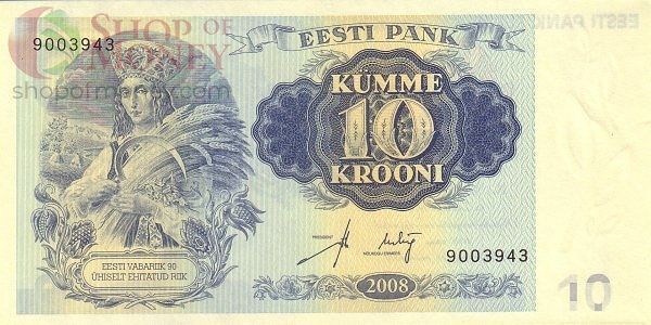 ЭСТОНИЯ 10 КРОН 1