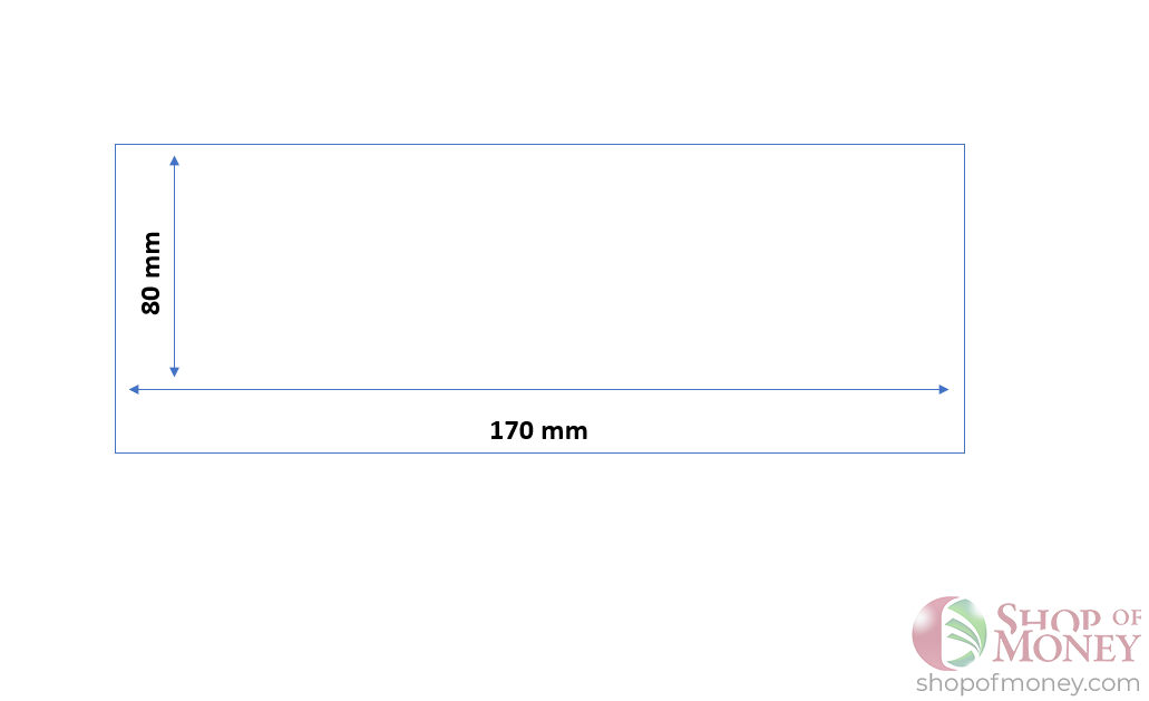 ХОЛДЕР ДЛЯ БАНКНОТ № 6 (80 mm x 170 mm) - 50 шт 3