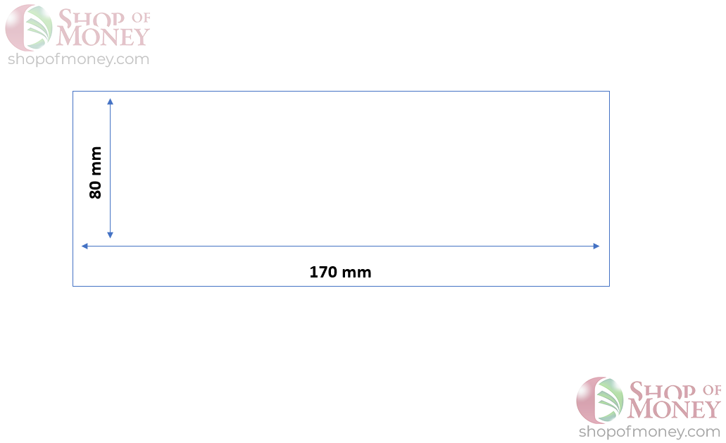 ХОЛДЕР ДЛЯ БАНКНОТ № 6 (80 mm x 170 mm) - 50 шт 3
