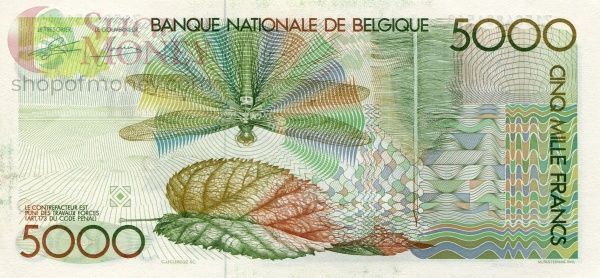 БЕЛЬГИЯ 5000 ФРАНКОВ 2
