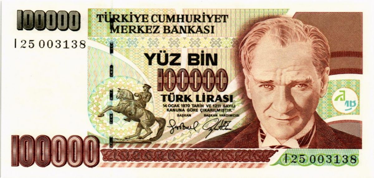 ТУРЦИЯ 100000 ЛИР 1
