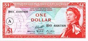 ВОСТОЧНЫЕ КАРИБЫ 1 ДОЛЛАР (А - АНТИГУА) 1