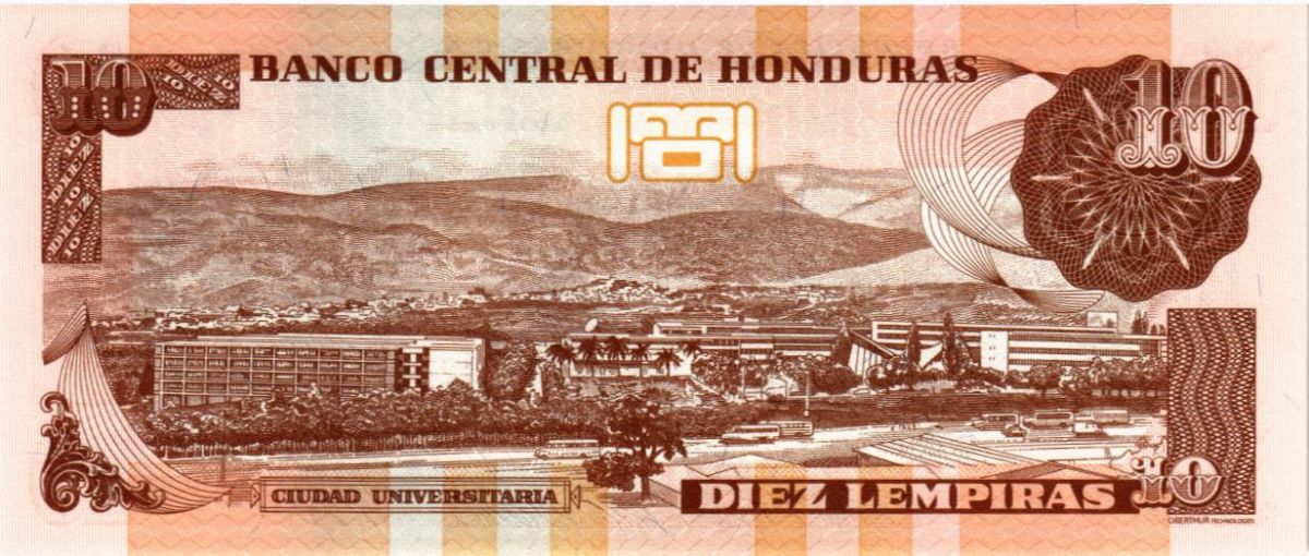 ГОНДУРАС 10 ЛЕМПИР 2
