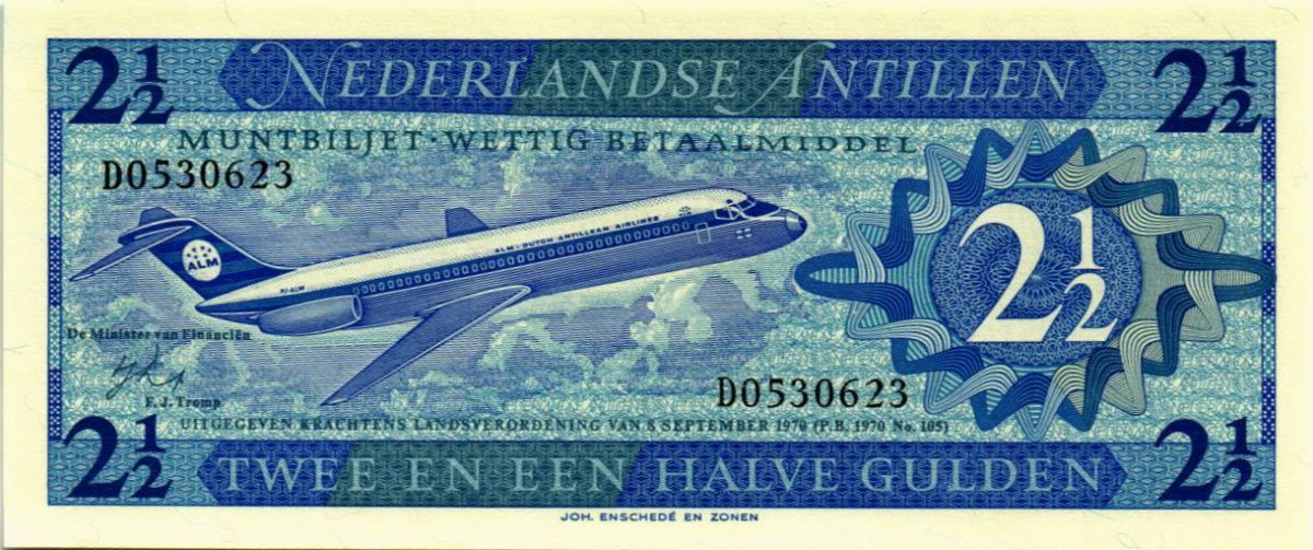 НИДЕРЛАНДСКИЕ АНТИЛЬСКИЕ ОСТРОВА 2 1/2 ГУЛЬДЕНОВ 1