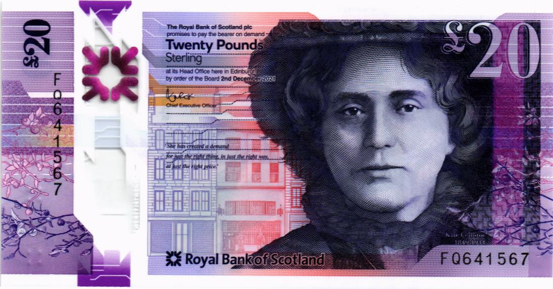 ШОТЛАНДИЯ 20 ФУНТОВ (ROYAL BANK OF SCOTLAND) 1