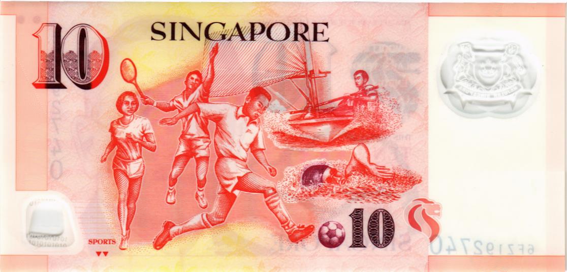 СИНГАПУР 10 ДОЛЛАРОВ 2