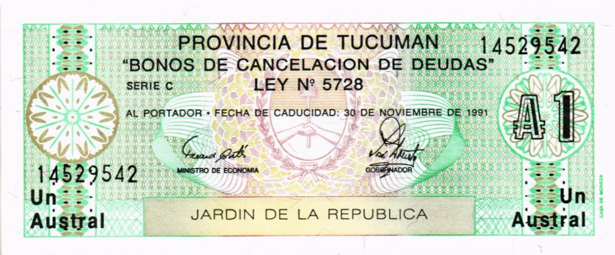 АРГЕНТИНА 1 АУСТРАЛ 1