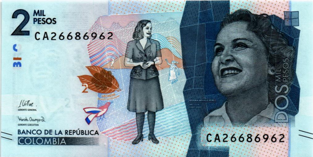 КОЛУМБИЯ 2000 ПЕСО (26.07.2022) 1