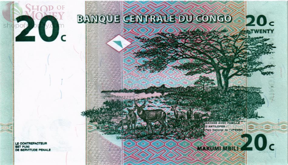 КОНГО ДР 20 САНТИМОВ 2