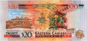 ВОСТОЧНЫЕ КАРИБЫ 20 ДОЛЛАРОВ (A - АНТИГУА) 2