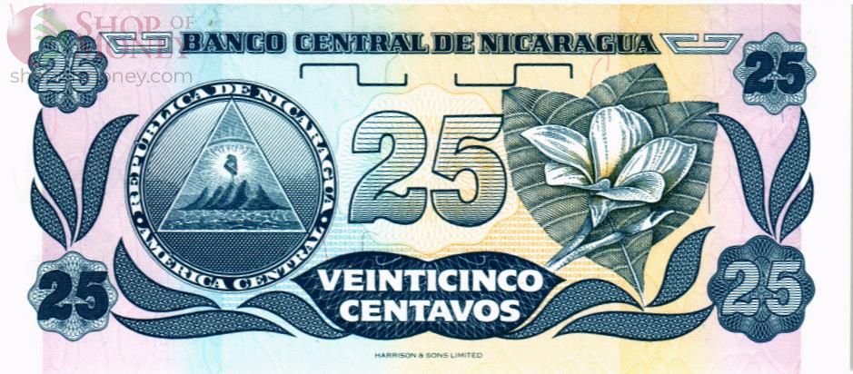 НИКАРАГУА 25 ЦЕНТАВО 2
