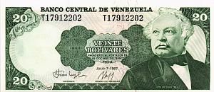 ВЕНЕСУЭЛА 20 БОЛИВАР 1