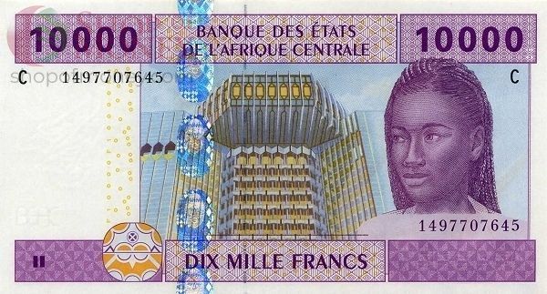 CAS - ЧАД 10000 ФРАНКОВ (C) 1