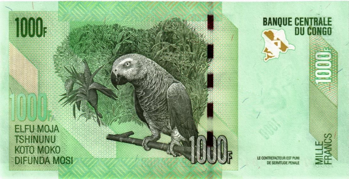 КОНГО ДР 1000 ФРАНКОВ 2
