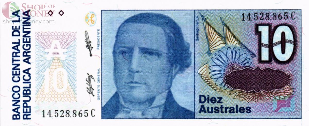 АРГЕНТИНА 10 АУСТРАЛЕЙ 1
