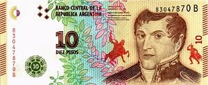 АРГЕНТИНА 10 ПЕСО (B-СЕРИЯ) 1