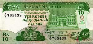 МАВРИКИЙ 10 РУПИЙ 1