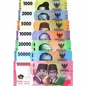 ИНДОНЕЗИЯ НАБОР 1000 2000 5000 10000 20000 50000 100000 РУПИЙ 1