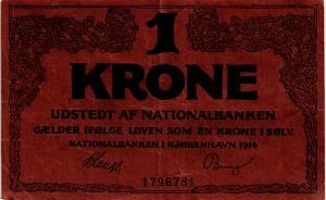 ДАНИЯ 1 КРОНА 1
