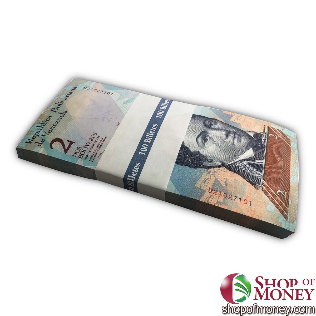 ВЕНЕСУЭЛА 2 БОЛИВАРА (100 БАНКНОТ) 29.10.2013 1