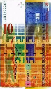 ШВЕЙЦАРИЯ 10 ФРАНКОВ 2