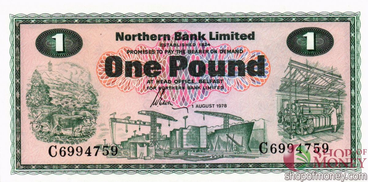 СЕВЕРНАЯ ИРЛАНДИЯ 1 ФУНТ 1