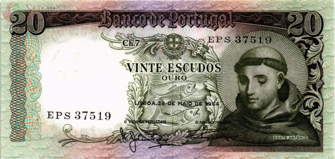 ПОРТУГАЛИЯ 20 ЭСКУДО 1