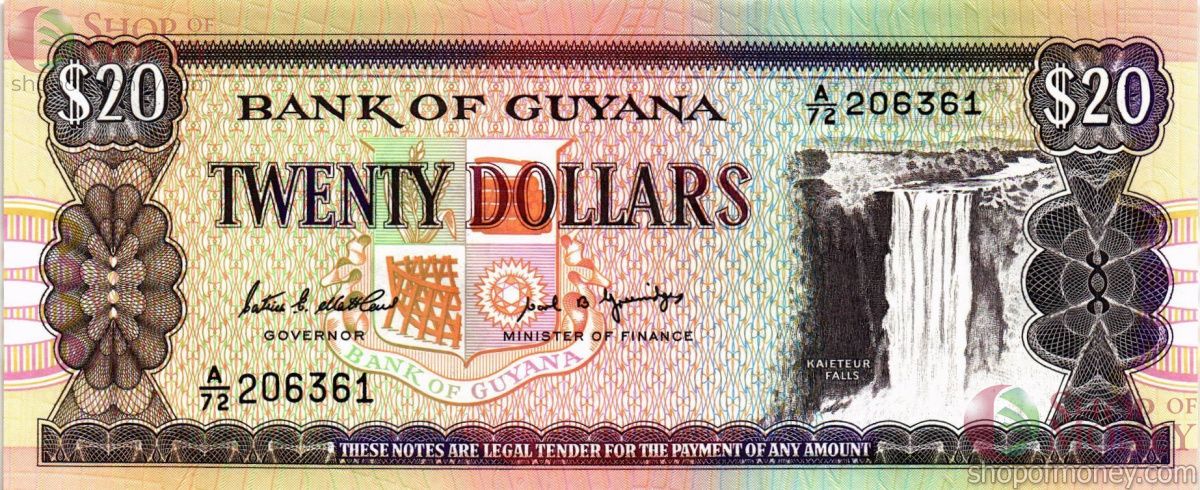 ГАЙАНА 20 ДОЛЛАРОВ 1