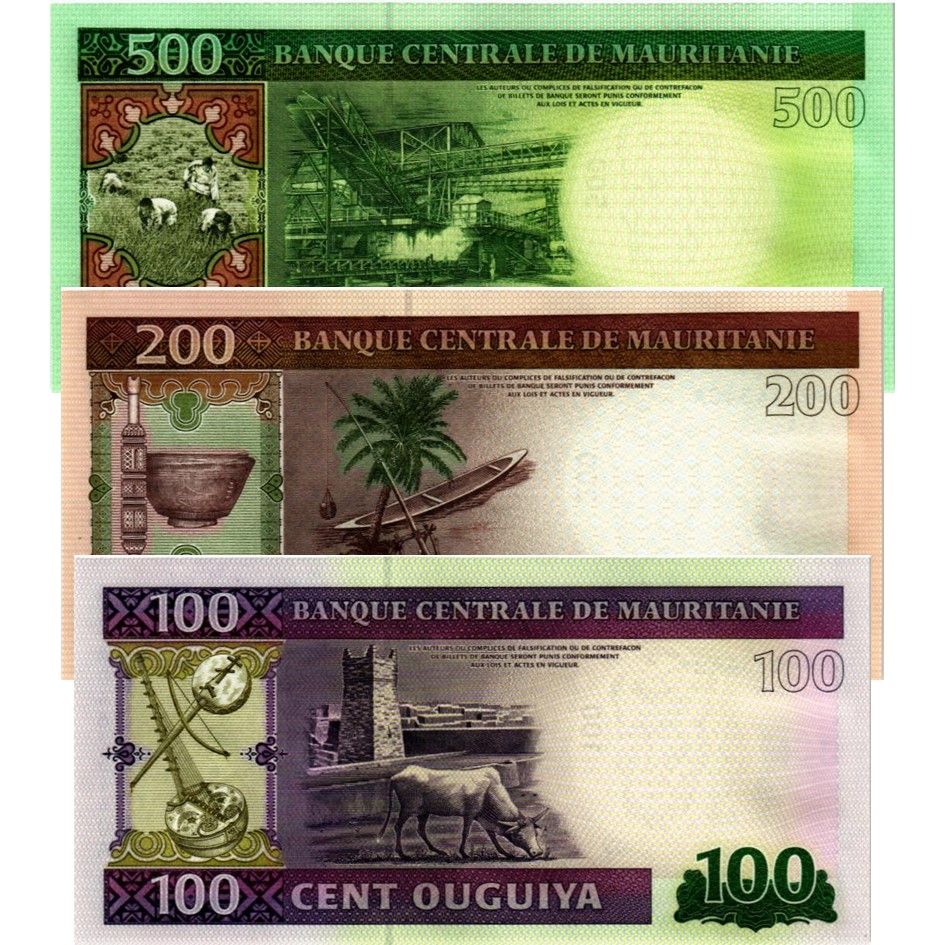 МАВРИТАНИЯ НАБОР 100 200 500 УГИЙ 2