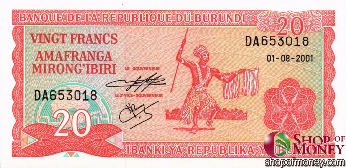 БУРУНДИ 20 ФРАНКОВ 1