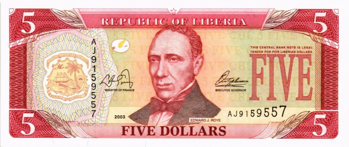 ЛИБЕРИЯ 5 ДОЛЛАРОВ 1
