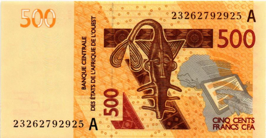 WAS - КОТ-Д'ИВУАР 500 ФРАНКОВ (A) 1