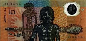 АВСТРАЛИЯ 10 ДОЛЛАРОВ (AB) 1