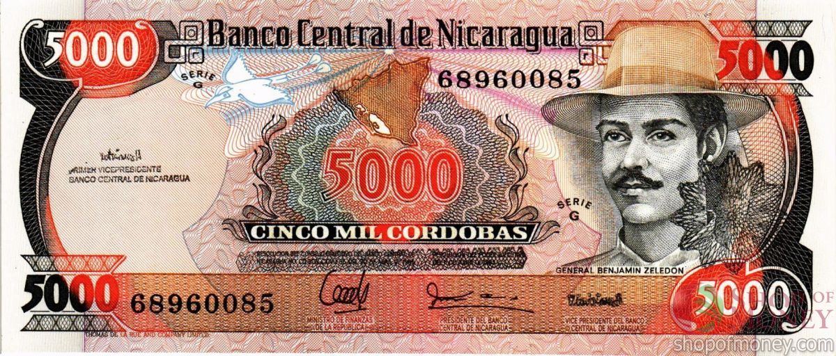 НИКАРАГУА 5000 КОРДОБА 1