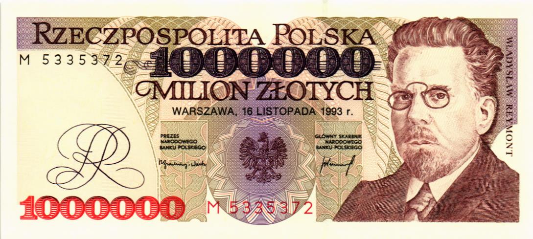 ПОЛЬША 1000000 ЗЛОТЫХ 1