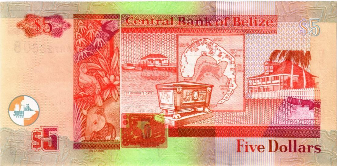 БЕЛИЗ 5 ДОЛЛАРОВ 2